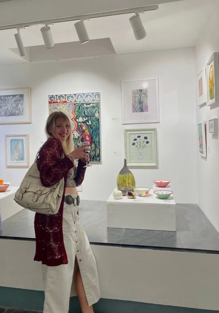 Juliette at the Summer 2023 Penwith exhibition.