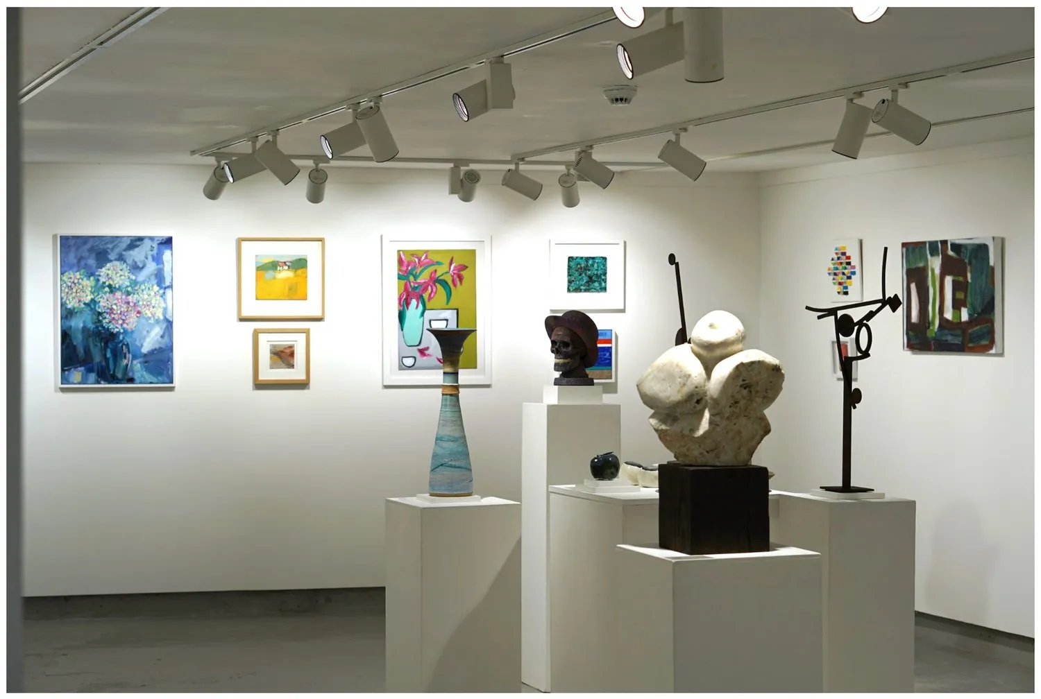 A wider view of the Raise the Roof group exhibition.